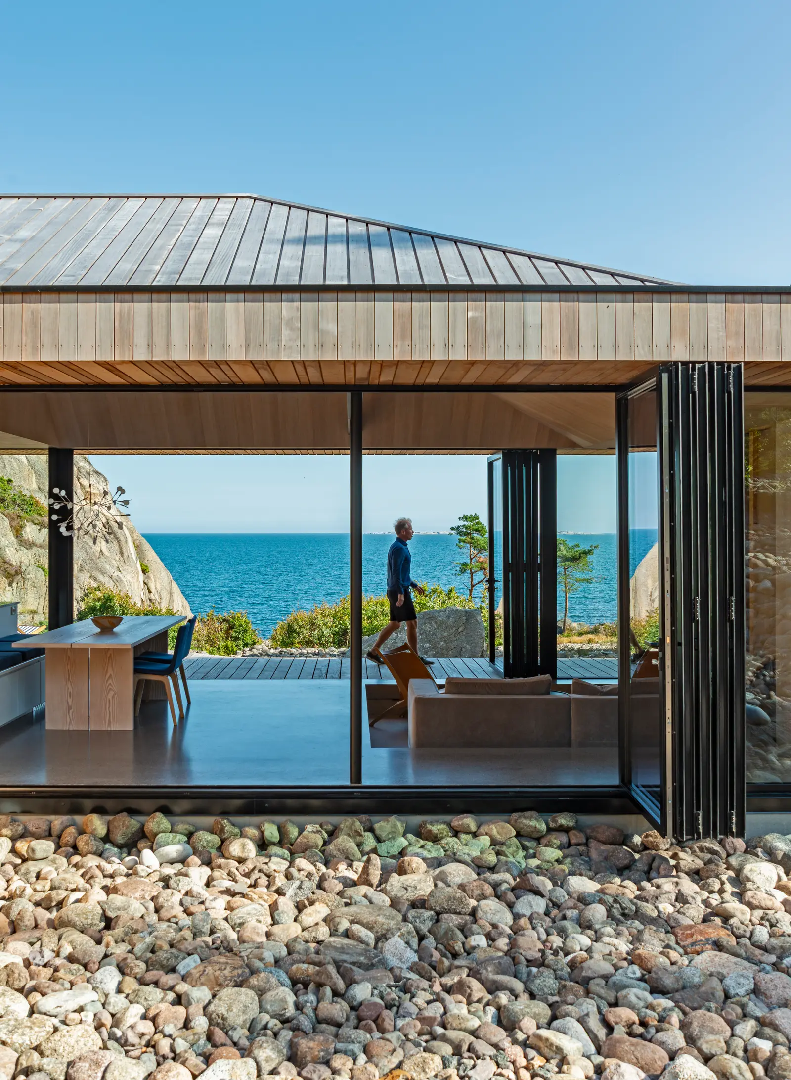 ULA, Larvik, Norway — Reynaers CF 68 aluminium folding door (image 1 of 6)
